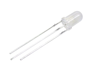 2色LED 5mm 赤・黄緑 カソードコモン 乳白色ボディ GL-5NP5