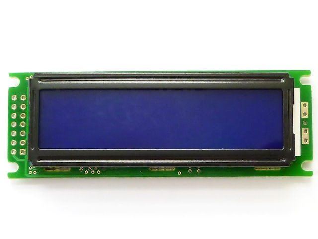 3.3V動作LCDキャラクターディスプレイモジュール 16×2行 バックライト付白抜き