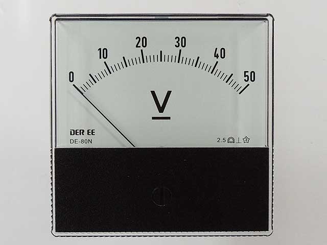 アナログパネルメーター DC50V