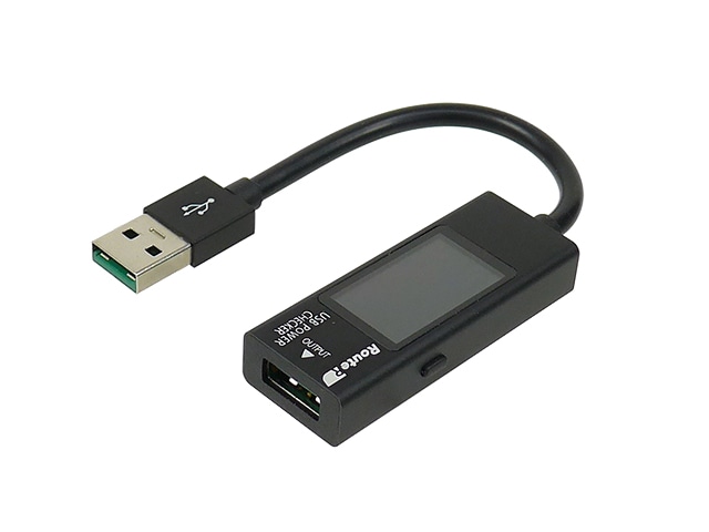 出力OFFタイマー機能搭載 QC3.0対応 メタル筐体 USB簡易電圧・電流チェッカー 多機能カラー表示