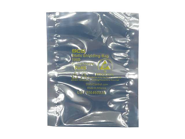 帯電防止袋 76mm x 127mm 内層アルミ蒸着フィルム