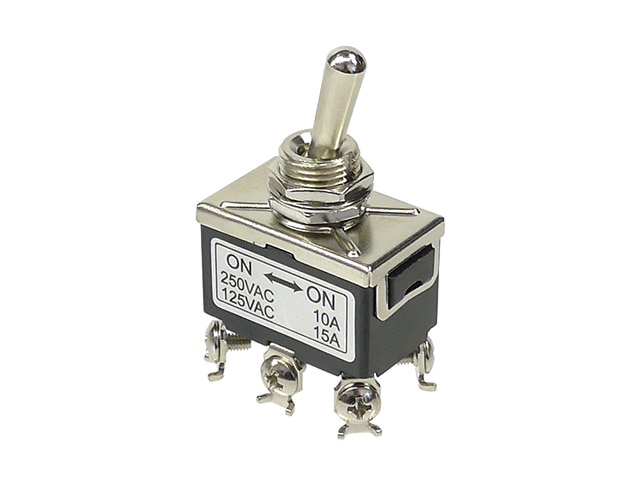 パワートグルスイッチ 2回路2接点 パネル取付用 706-1-A3-B2-H2