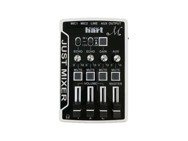 JUST MIXER M - 2系統マイク入力対応USBオーディオミキサー