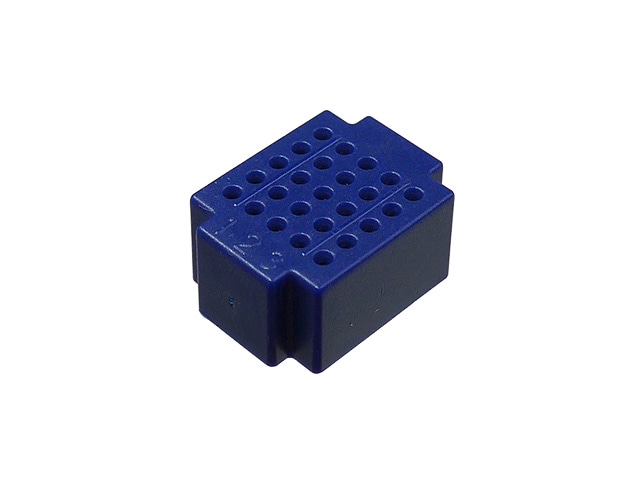 ミニブレッドボード 25穴 青色