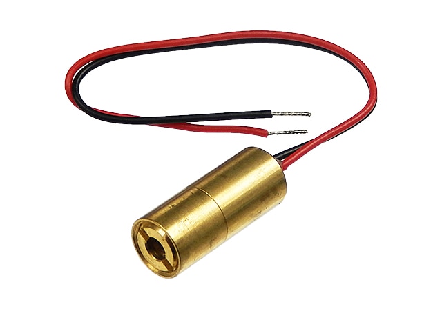 赤色ドットレーザーモジュール 8mm×19mm 1mW スポット調整可