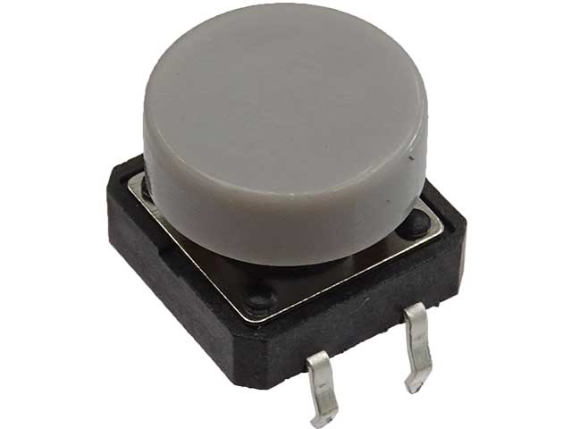 タクトスイッチ 12mm TVGP01-G73BB(グレー)