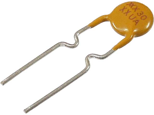 ポリスイッチ 0.3A (トリップ電流: 0.6A, 耐圧: 72V) RXEF030