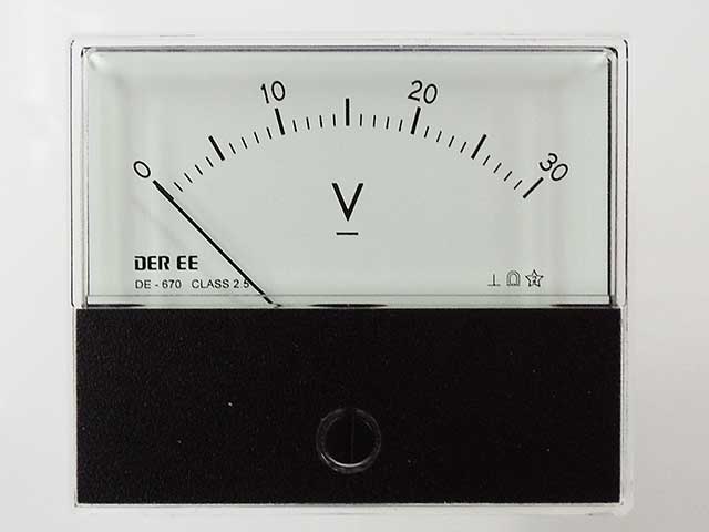 アナログパネルメーター DC30V