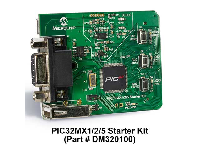 PIC32MX1/2/5 スターターキット