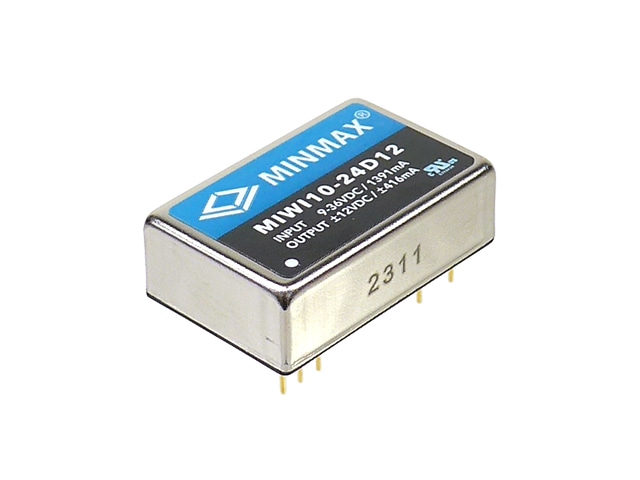 10W級 絶縁型 DC-DCコンバーター ±12V 416mA