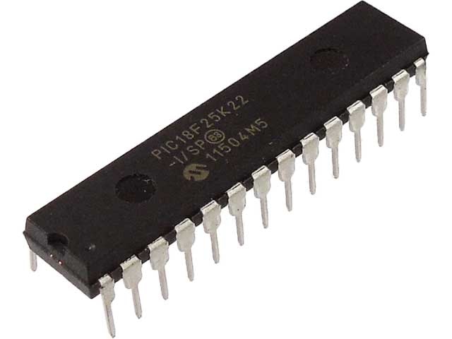 PICマイコン PIC18F25K22-I/SP スルーホール実装