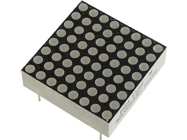 青色8x8ドットマトリクスLED