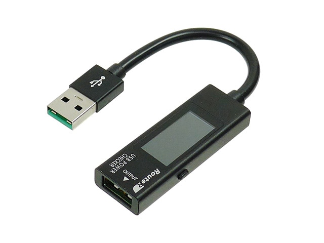 QC3.0対応 多機能カラー表示 USB電圧・電流チェッカー（メタル筐体）