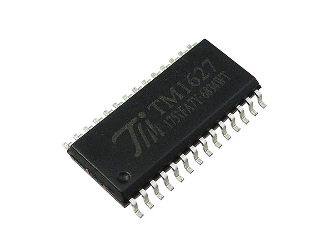7セグメントLEDドライバIC TM1627 (最大7個)