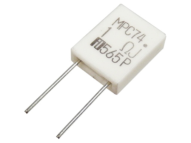 金属板抵抗器 5W1Ω (MPC74・低ひずみ品)