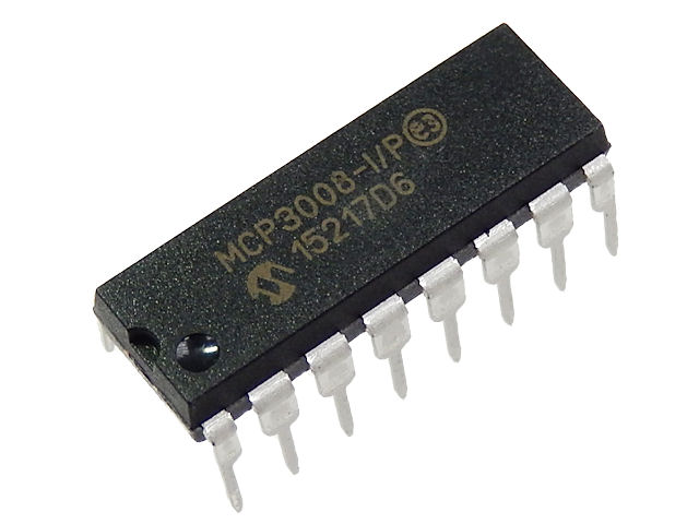 10ビット 8チャンネル ADコンバーター MCP3008-I/P