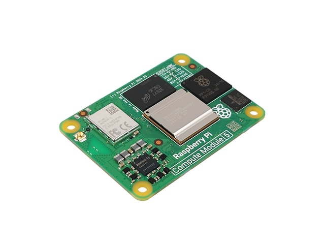 Raspberry Pi Compute Module 5 (RAM:4GB eMMC:16GB 無線機能搭載)
