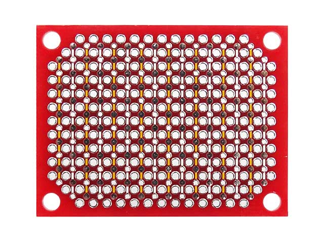 パワーグリッド・ユニバーサル基板 両面スルーホール Dタイプ 47×36mm ガラスコンポジット