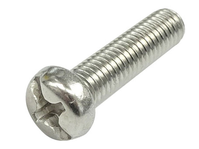 なべ小ねじ(+-), M6x25 ステンレス製