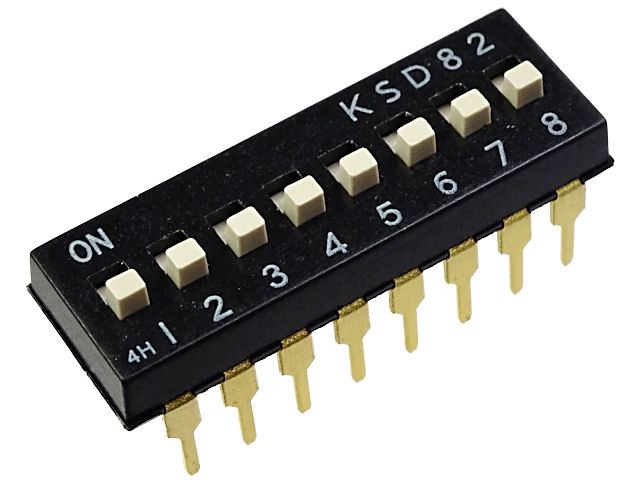 8極 DIPスイッチ