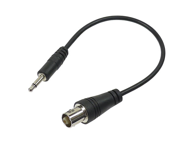 アンテナ変換ケーブル 3.5mmミニプラグ - BNCメス 15cm