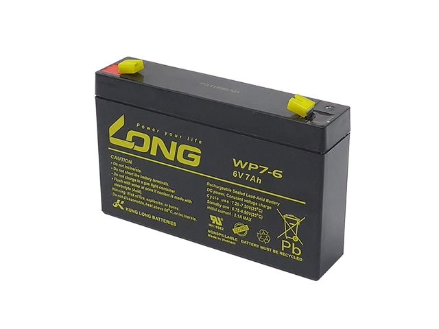 完全密封型鉛蓄電池 6V7Ah WP7-6