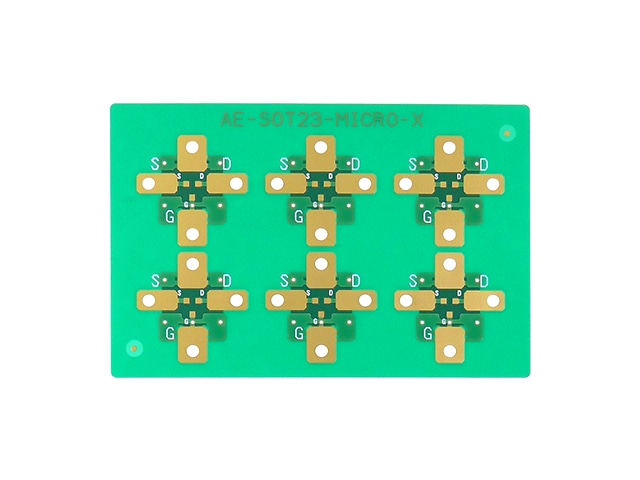 SOT23-MICROX変換基板（シルク印刷付き）