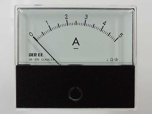 アナログパネルメーター DC5A