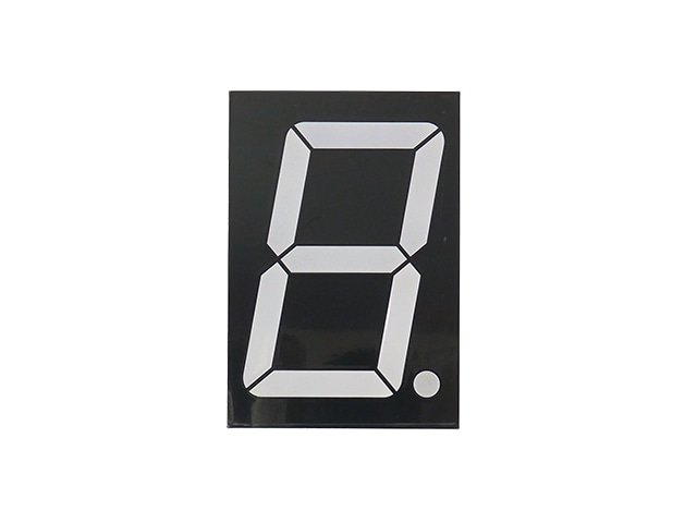 赤色7セグメントLED表示器 文字高2.3インチ アノードコモン