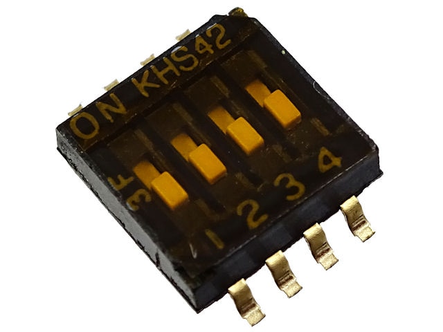 表面実装DIPスイッチ 4P