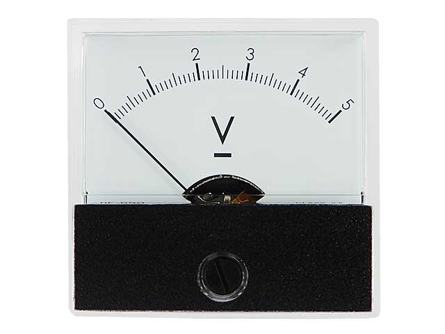 アナログ標準パネルメーター (5VDC)