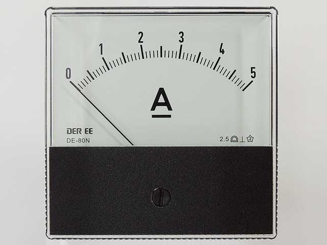 アナログパネルメーター DC5A