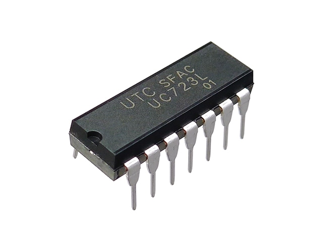 可変電圧レギュレーター 2~37V 150mA UC723L-D14-T