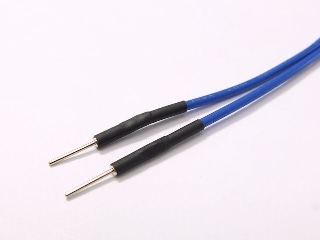 ブレッドボード・ジャンパーワイヤ 15cm 青