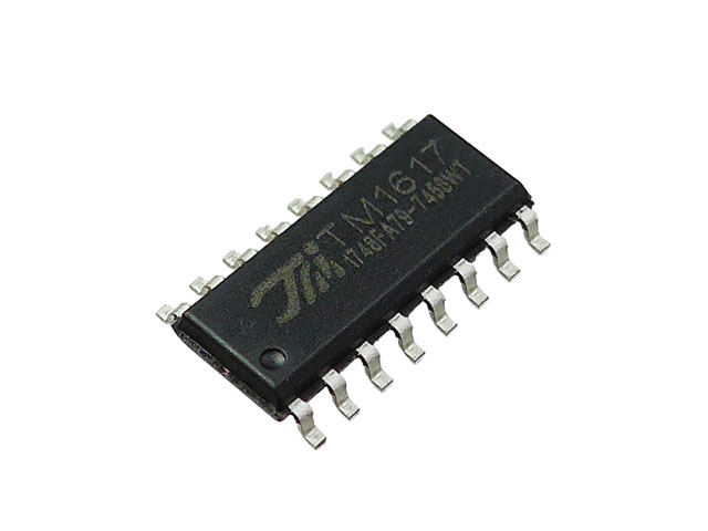 7セグメントLEDドライバIC（最大3桁） TM1617