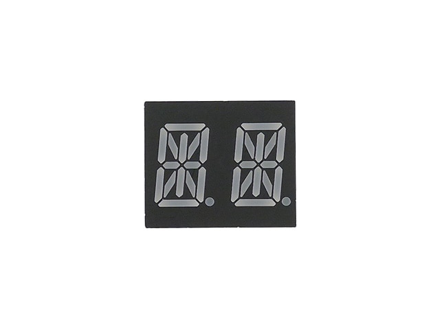 赤色2桁LED表示器 14セグメント+ドット OSL20541-IR