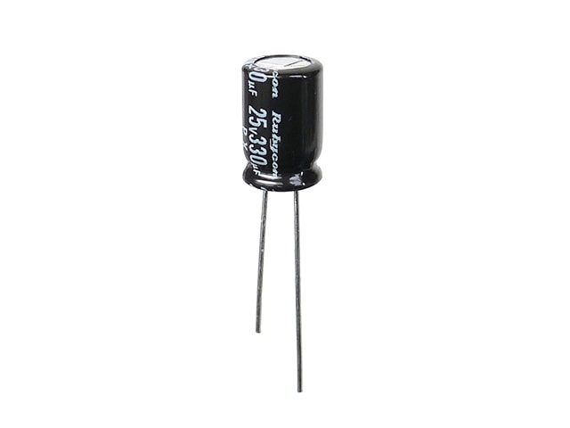 電解コンデンサー330μF25V105℃ ルビコンPX