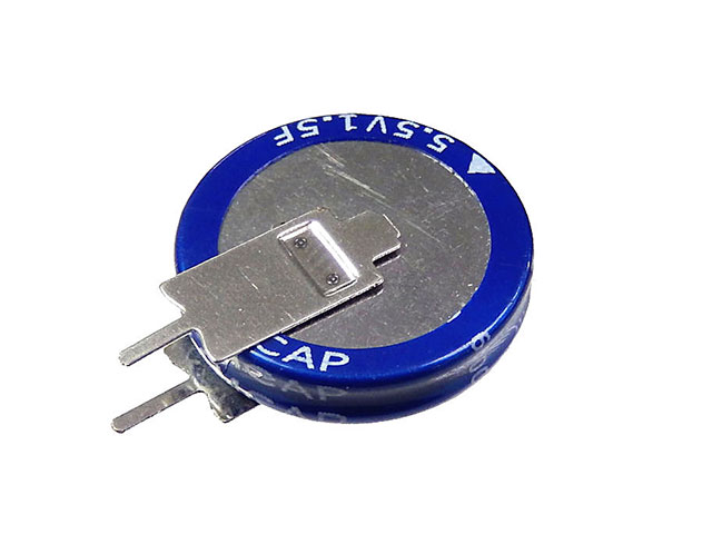 電気二重層コンデンサー 1.5F 5.5V SE (縦型)