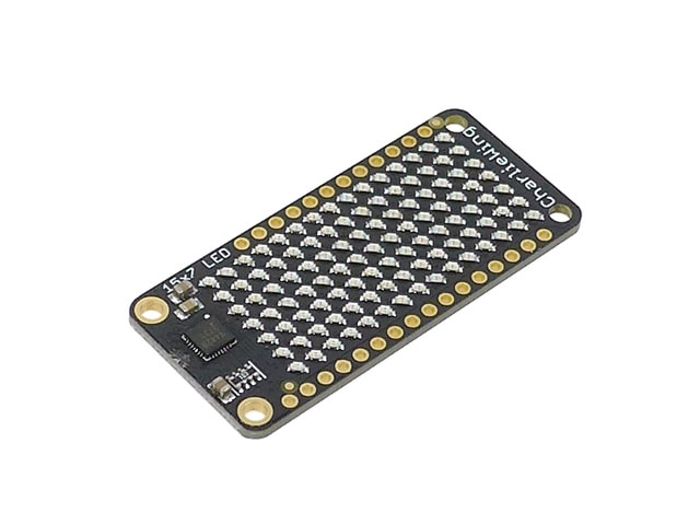 Adafruit 15x7 CharliePlex LEDマトリックスディスプレイ FeatherWing - レッド