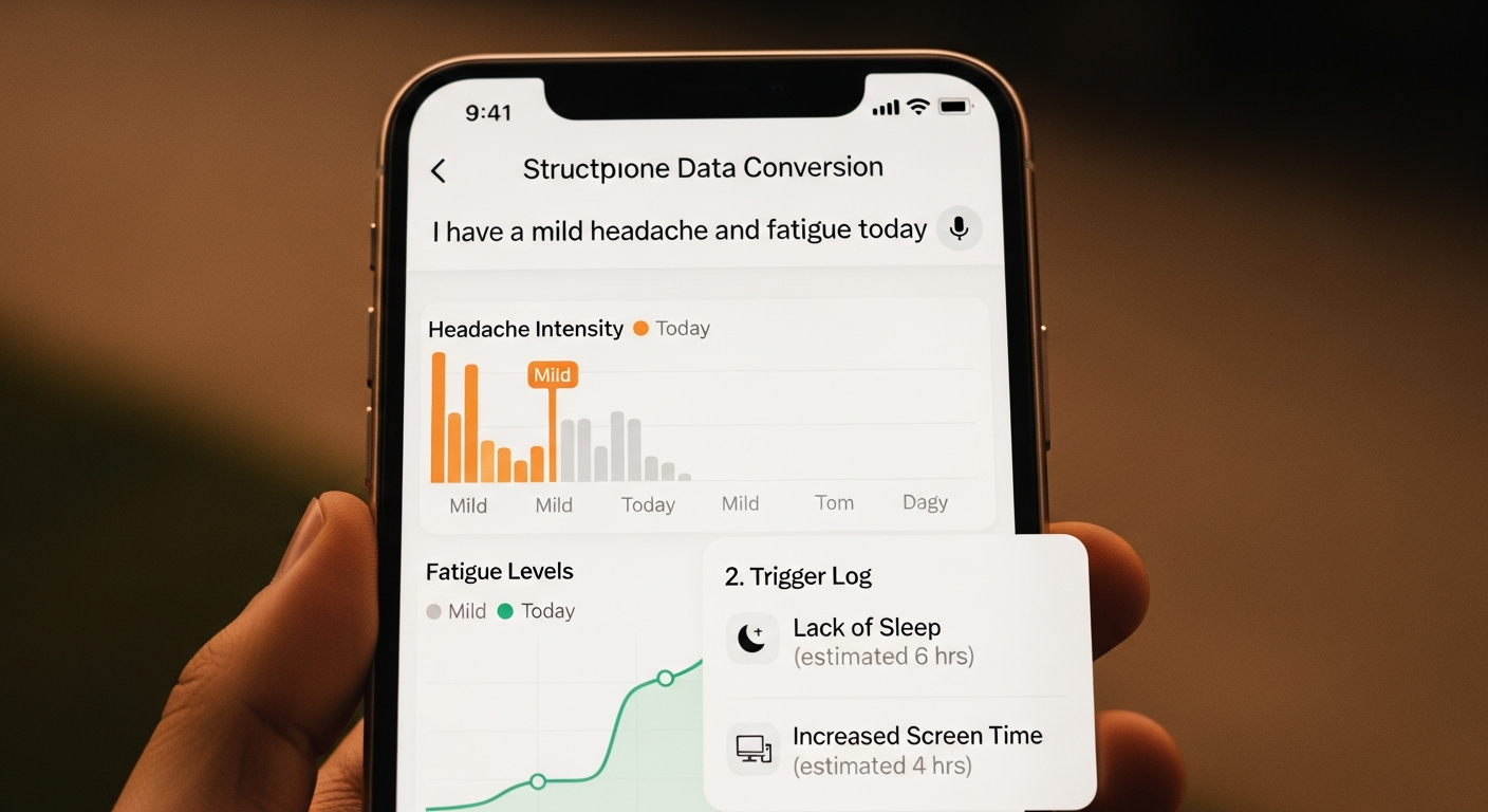 Illustrative image for Health Tracking When Screen Time is Painful: A Hands-Free Guide