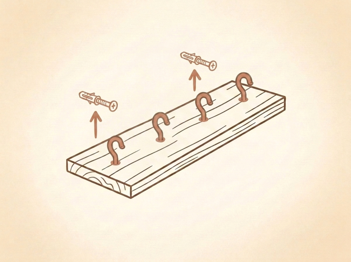 Fixe au mur