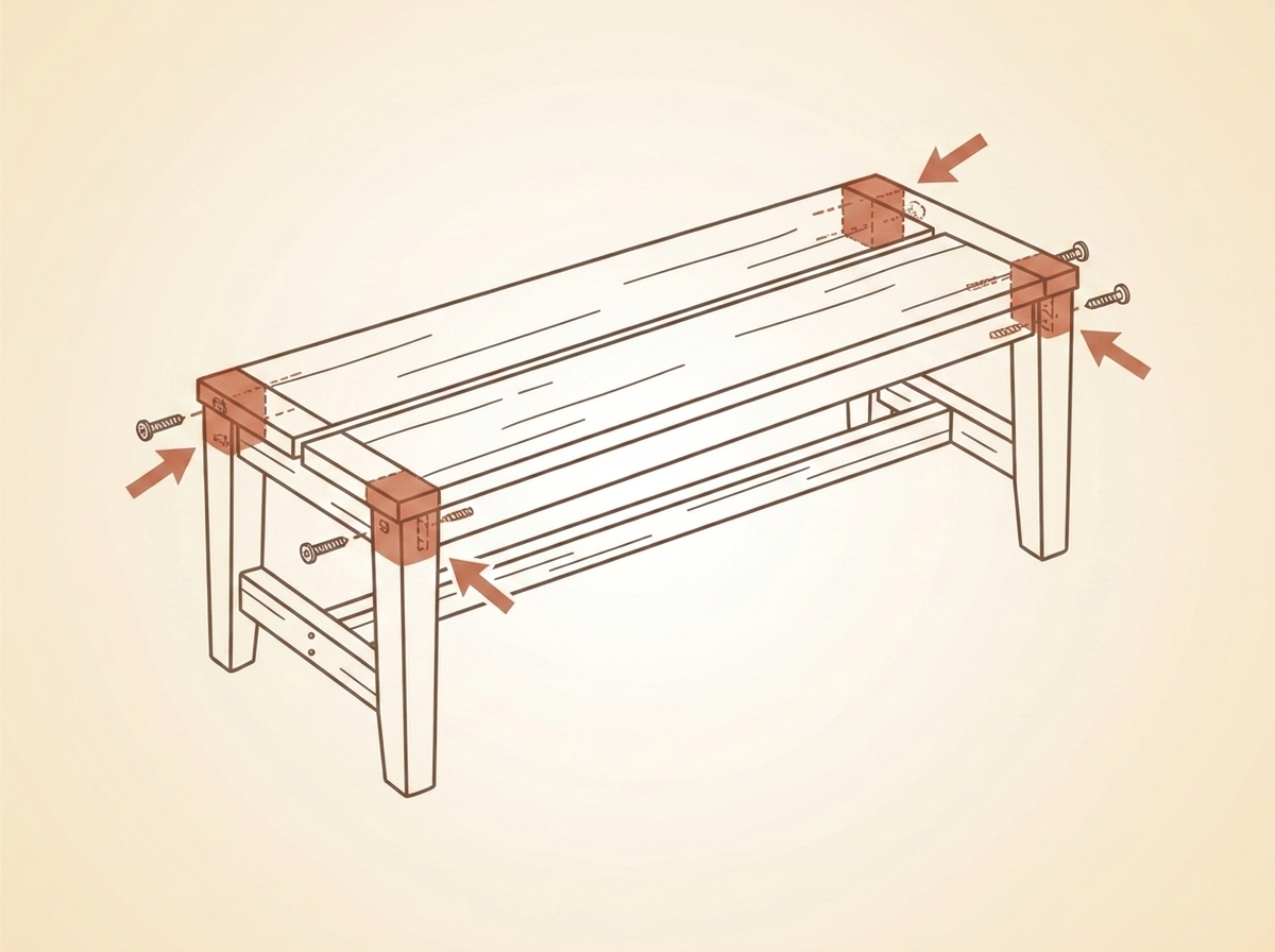 Assemble le banc