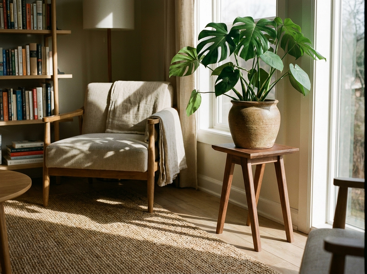 Le porte-plante en bois qui met tes plantes en scène