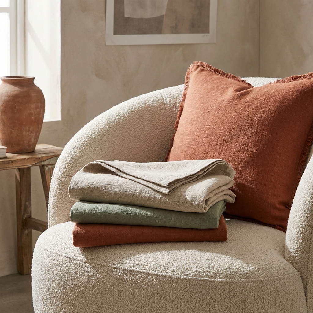 Les housses de coussin en lin qui réveillent un canapé