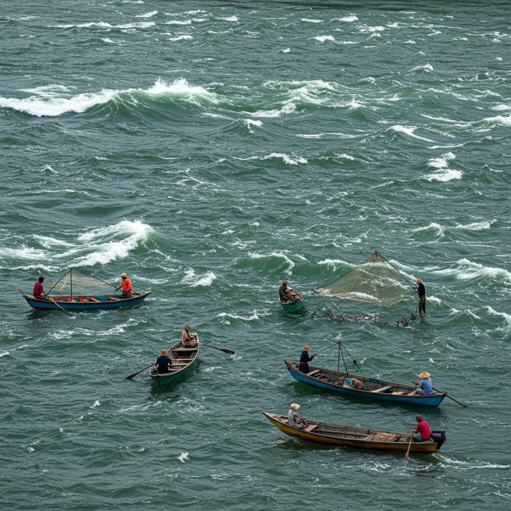 a río revuelto, ganancia de pescadores