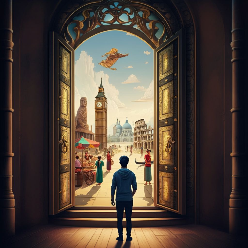 abrir las puertas al mundo