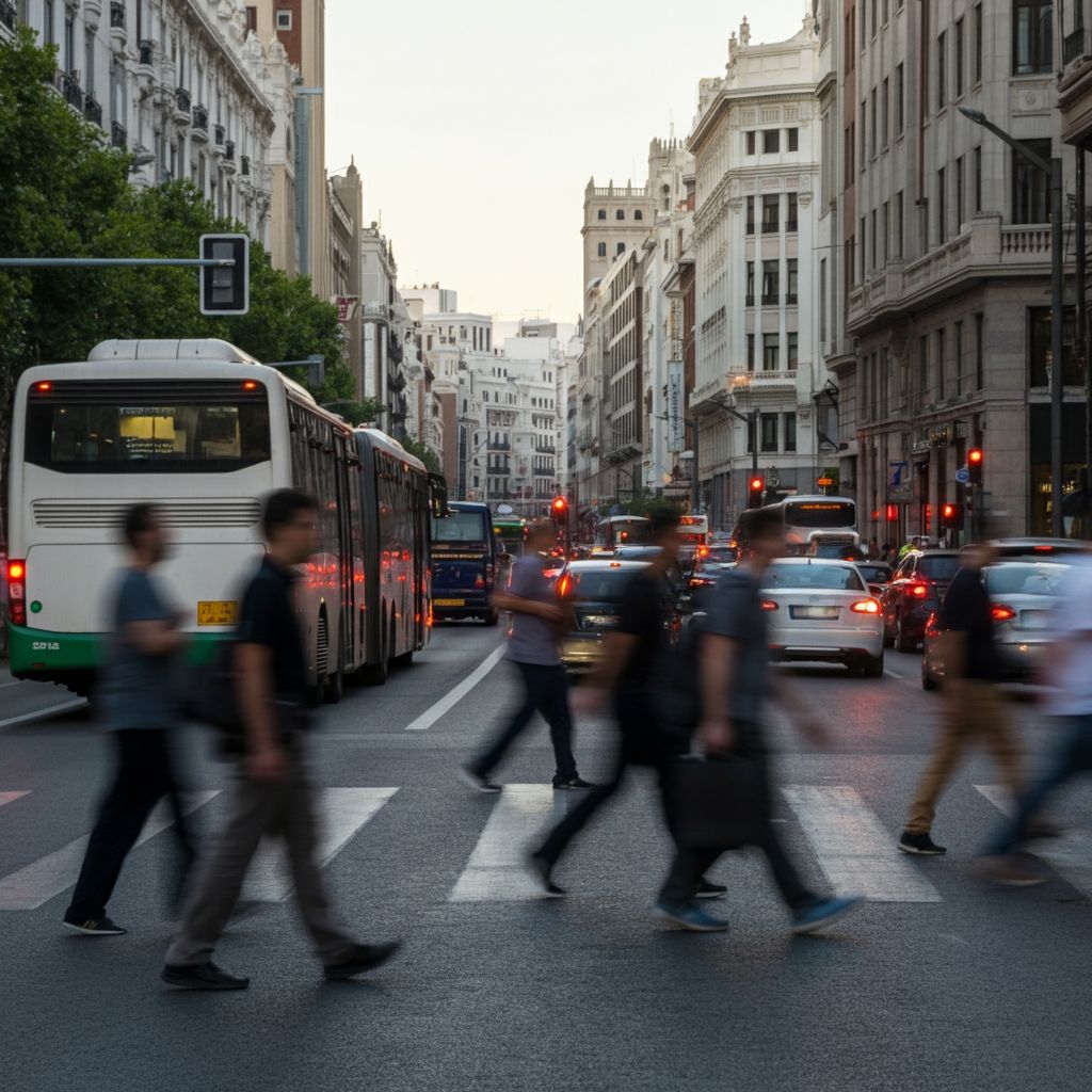 ciudad concurrida