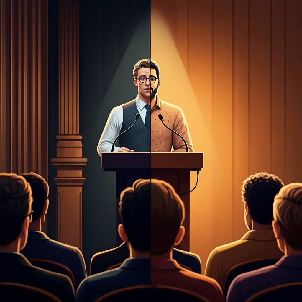 equilibrar la formalidad en discursos públicos