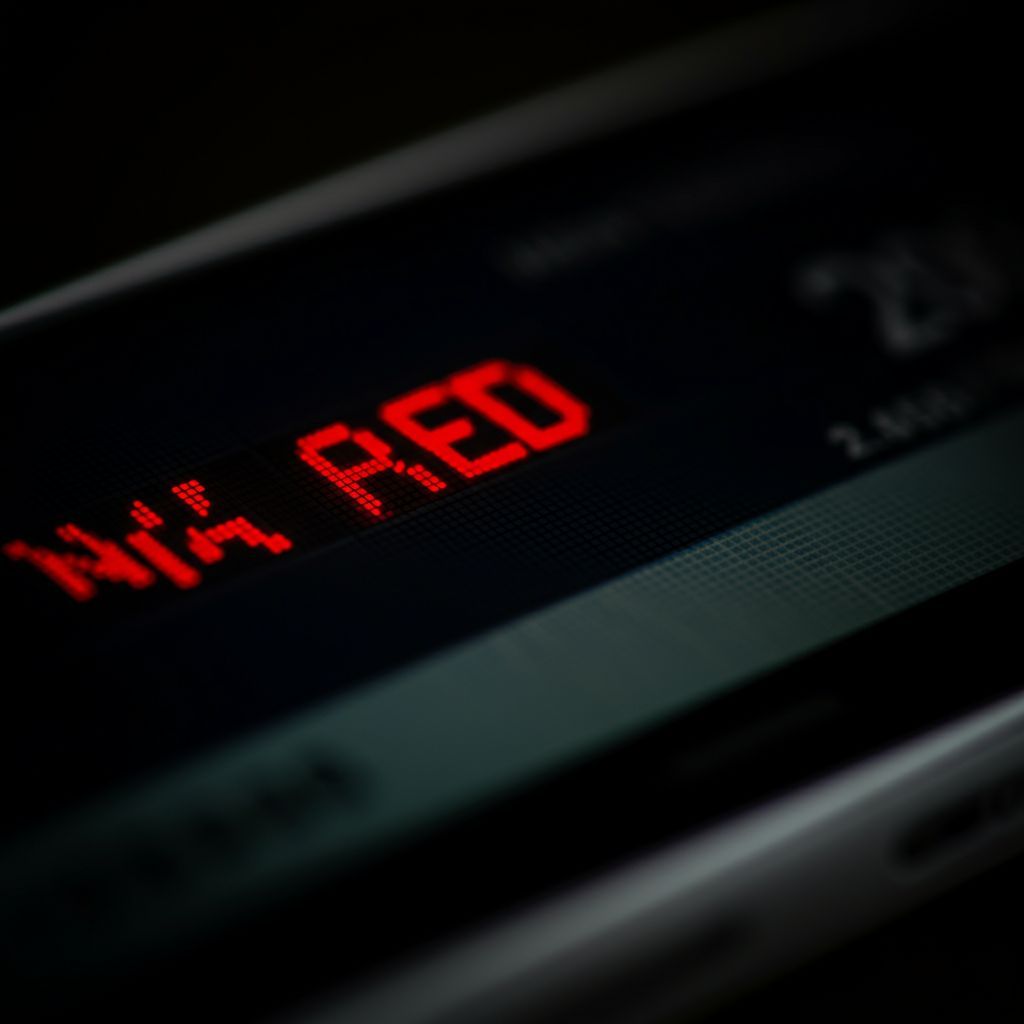 estar en números rojos