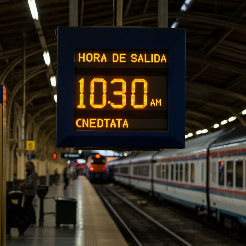 hora de salida
